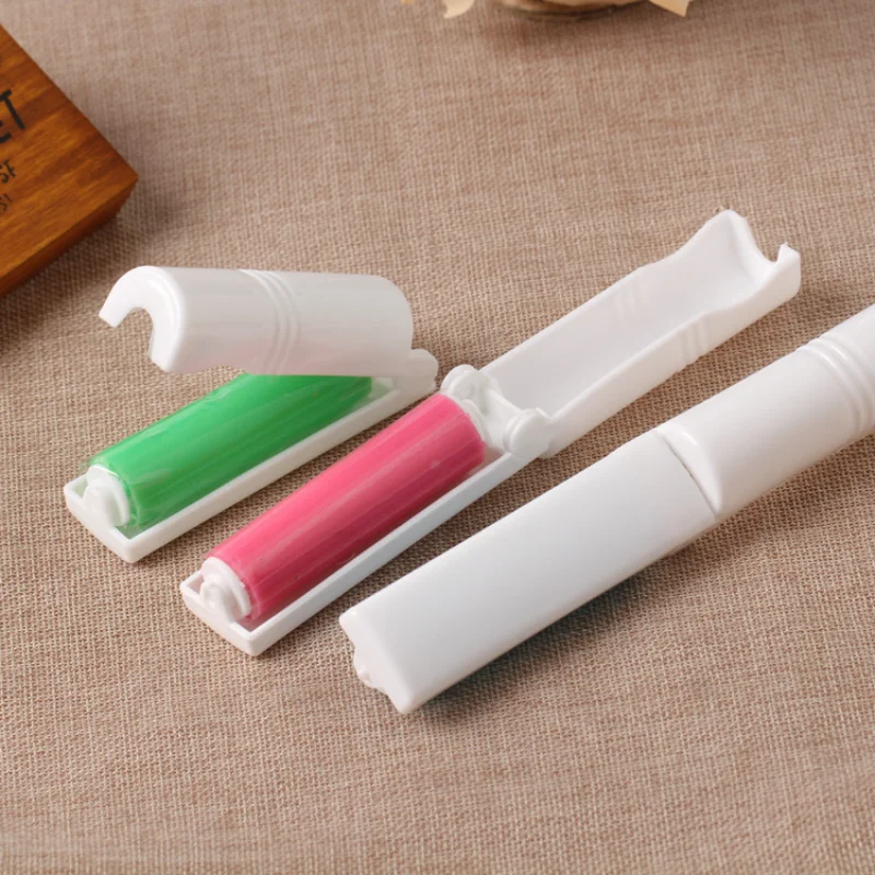 Dust Remover Clothes Fluff Dust Catcher Drum Lint Roller Recycled Foldable Drum Brushes Hair Sticky Washable Portable