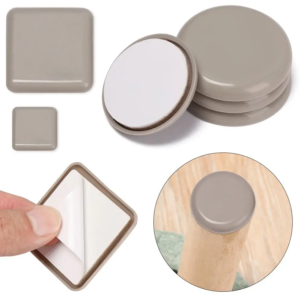 Wear-resisting Table Sofa Self-Adhesive Bumper Easy Move Furniture Leg Slider Pads Floor Protector Slip Mat Anti Noisy