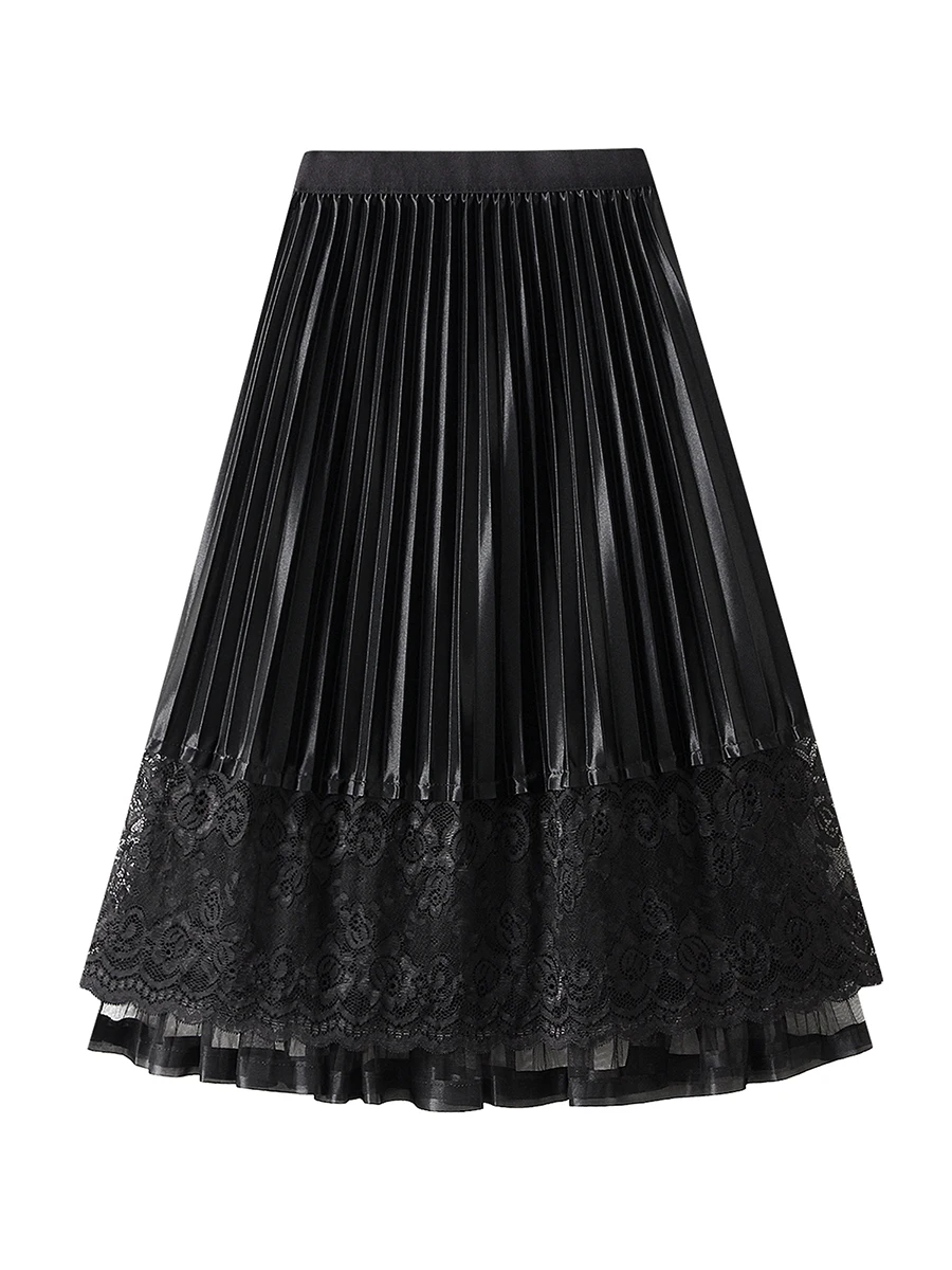 

Women s Elegant Mesh Tulle Midi Skirt with Elastic High Waistband Fluffy Tiered Layers and Irregular Hemline - Perfect for