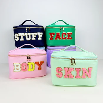 Beauty Box Borsa per cosmetici da viaggio impermeabile Borsa portaoggetti portatile Borsa per il lavaggio Scatola per trucco Organizzatore da toilette Regalo per la festa della sposa