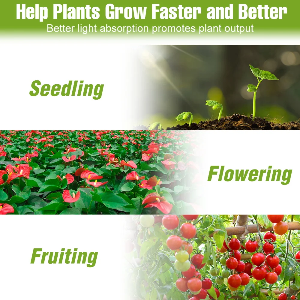 Full Spectrum LED Grow Lights for Indoor Plants and Greenhouses
