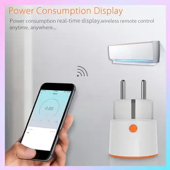 AB25-Tuya Smart Zigbee Power Plug EU 16A Socket Kwh Electricity Energy Monitor Singal Extender Repeater Spare Parts Accessories