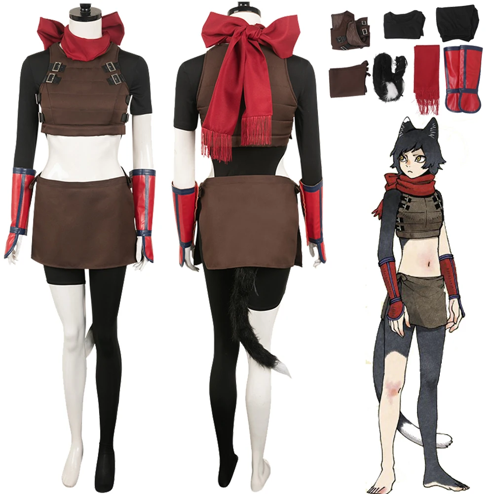 

Anime Delicious in Dungeon Cosplay Izutsumi Costume Pants Top Outfit Girls Women Adult Halloween Carnival Disguise Roleplay Suit