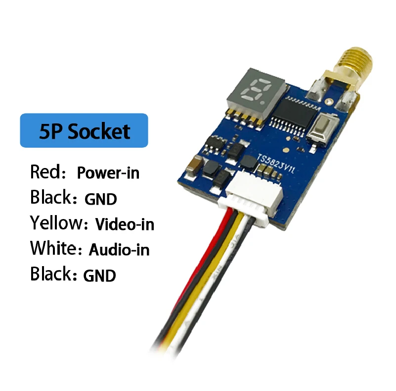 รูปสินค้า Ewrf TS5823 200มิลลิวัตต์/600มิลลิวัตต์วิดีโอโมดูลส่งสัญญาณไร้สาย5.8กิกะเฮิร์ตซ์ vtx สำหรับ RC FPV Q uadcopter จมูกส่วน