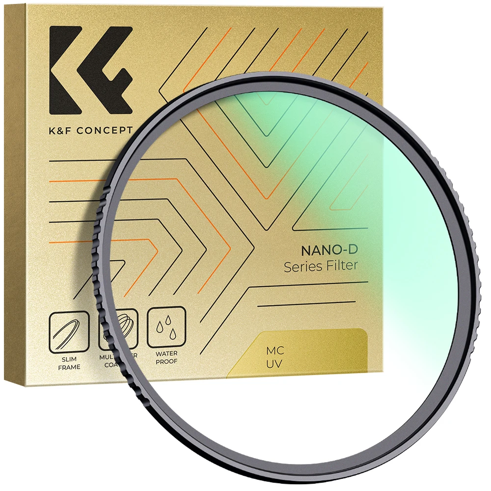 K&F Concept Nano-X UV Filter – Ultra Low Reflection – Multiple Sizes 37-82mm – 3 Month Warranty