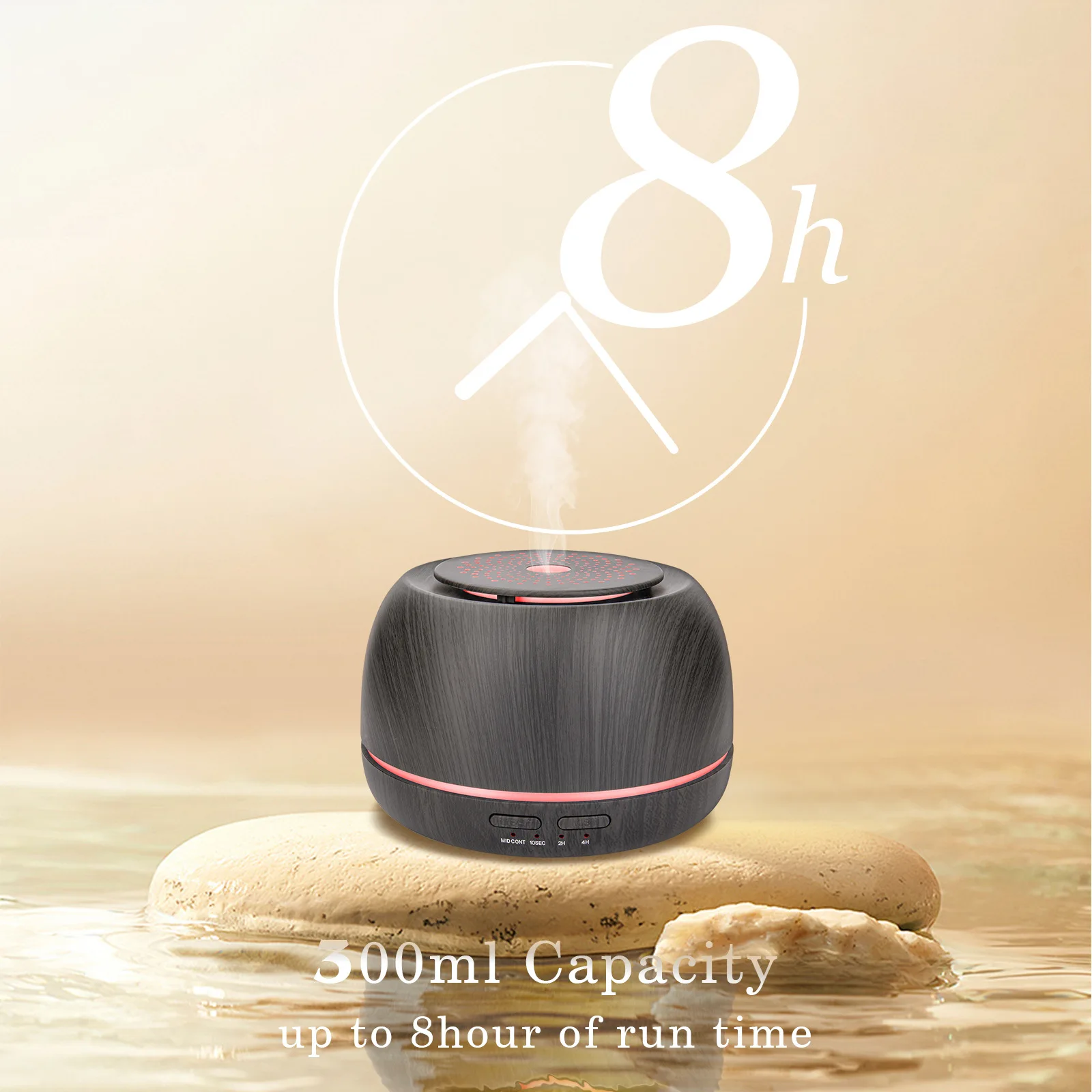 Ultrasonic Aromatherapy Diffuser – Air Purifier & Humidifier