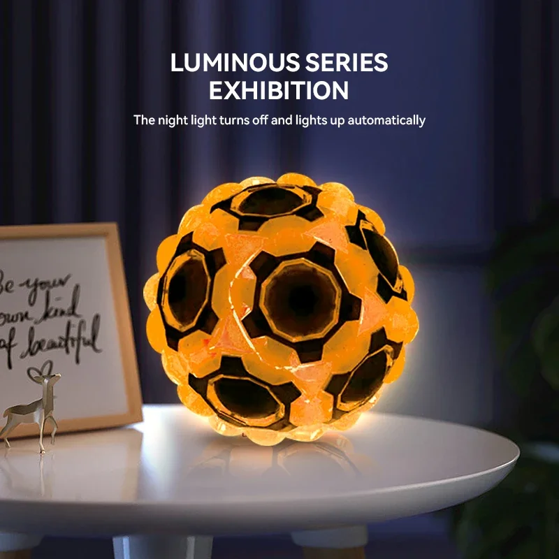 Rainbow Ball Puzzle Magic Cube Fidget Toy Children's Thinking Training Baby Sensory Touch Antistress Adult Decompression Massage