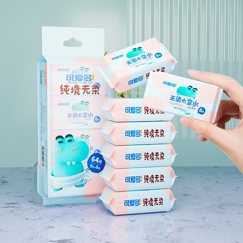 64pcs Freshing Cleaning Wipes,Mini Portable Wipes