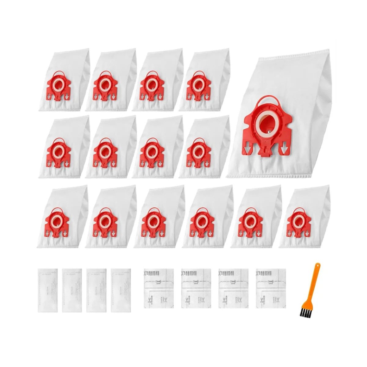 

Сменные мешки для пылесоса FJM Compact S400I S658 S5000, комплект из 15 пакетов, 8 фильтров