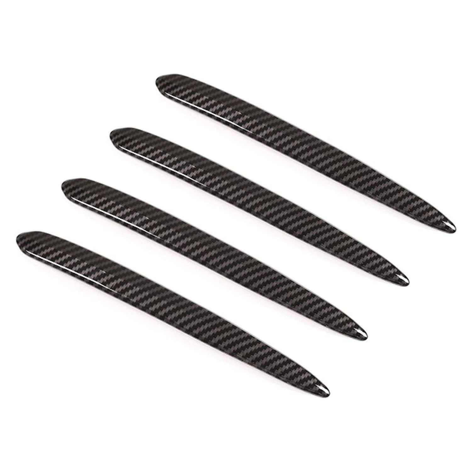 Strisce Maniglia Porta Per Bmw Serie 5 G30 18-21 Modello Carbonio Nero