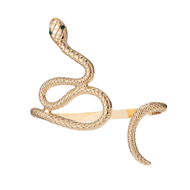 Fashion Vintage Charm Snake Shape Hand Palm Bracelet Bangle Cuff Ring Women Jewelry Student Gifts 5