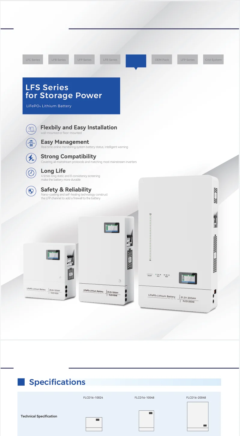 NPP Wall Floor Mounted Lithium Storage Battery Lifepo4 BMS 25.6V 100AH 2.5KWH Quickly Recharge Free Maintenance Solar System