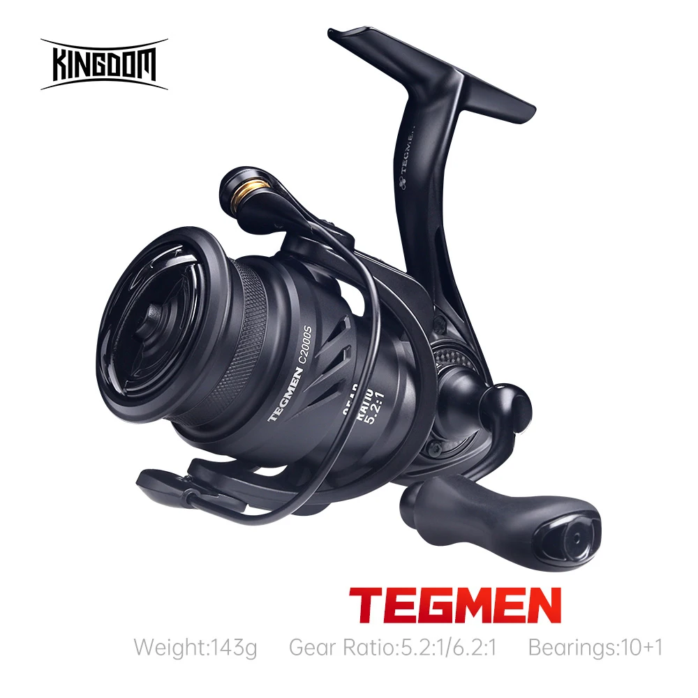 Kingdom Tegmen 5.2:1 6.2:1 High Speed Gear Ratio Spinning