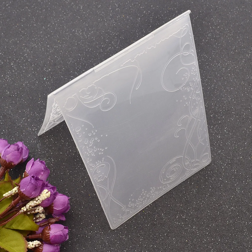 Plastic embossing folder Scrapbook DIY Handmade Scrapbooking Album Cards Making Tool 1PC