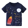 2 3 4 5 7 9 Years Summer Baby Boys Short Sleeve T-shirt Children Kids Cotton Cartoon Tops For Little Boys KF1022 2