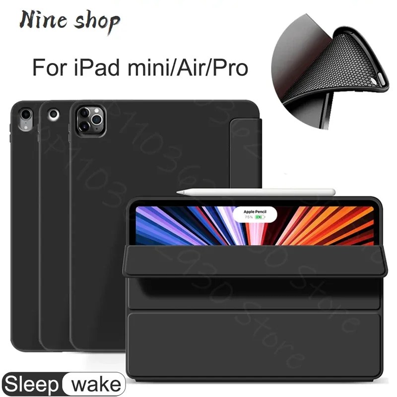 

Tablet Case for Apple ipad 9.7" Air 4 5 6 7 8 9 10 th Gen mini 7.9" 8.3 Pro 11 2020 2021 2022 10.2" Cover Smart sleep wake Stand