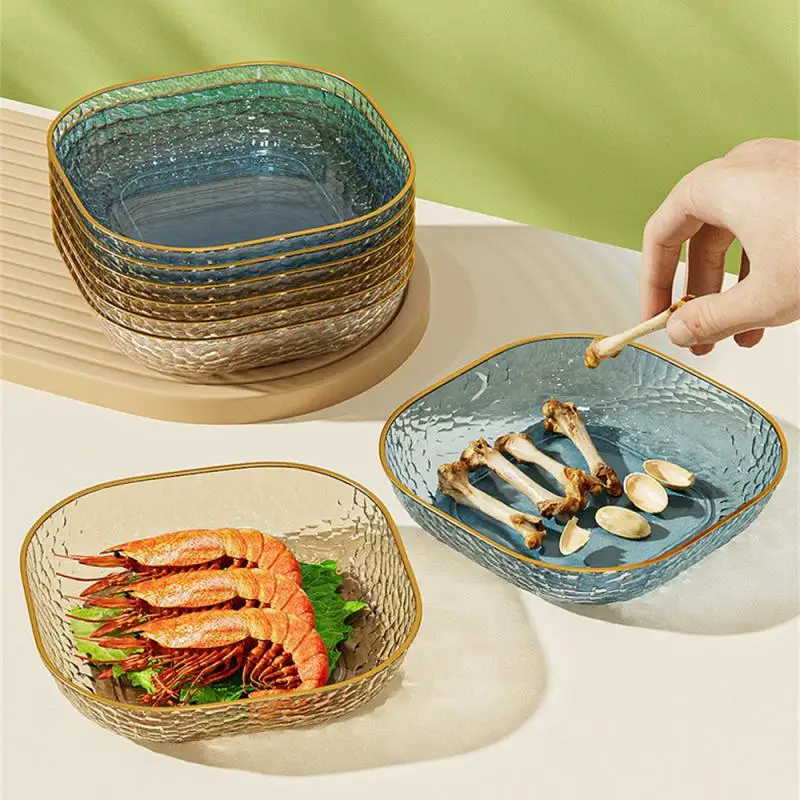 Small Snack Biscuit Pendant Plate Light Luxury Household Fruit Plate Living Room Plastic High-end Office Snack Tableware