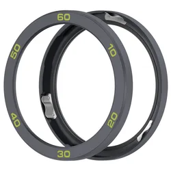 Premium Metal Bezel Watch Case with Tempered Glass Screen Protector and Strap Cover (Gray green)