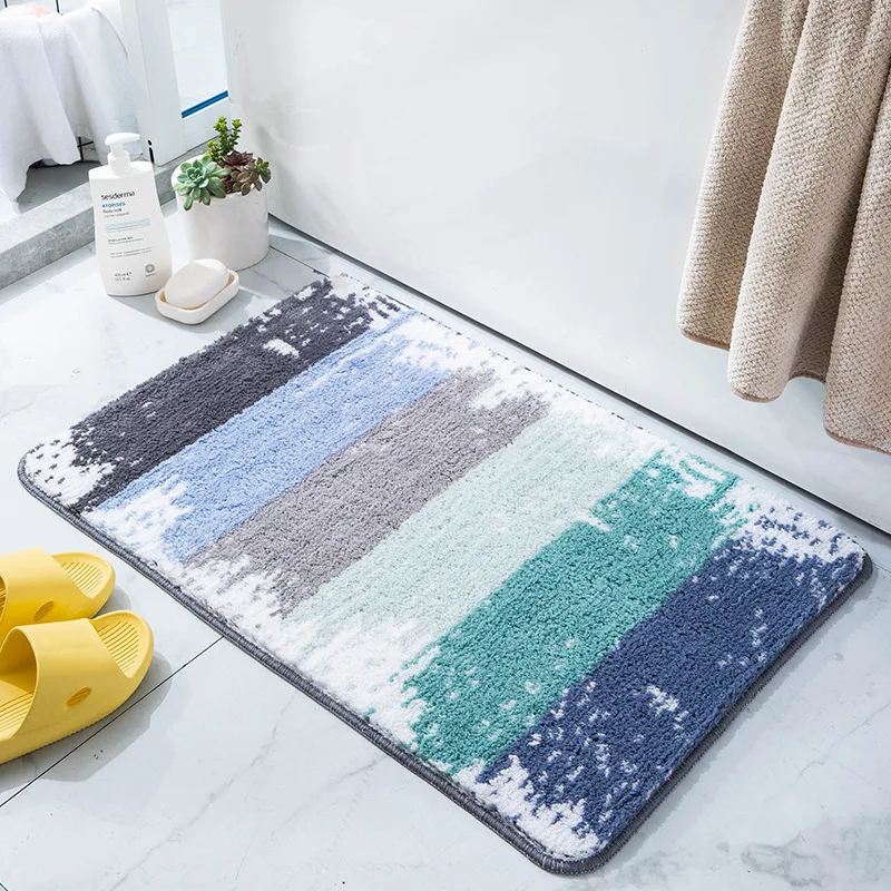 HEBE Extra Long Bathroom Runner Rug Non-Slip Microfiber Bath Mat Rug Runner