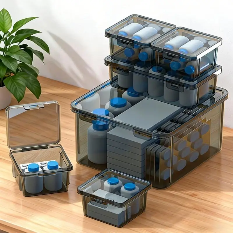 작업장용 652F 덮힌 스냅 잠금 하드웨어 정리 상자 반대로 가을 PP 플라스틱..