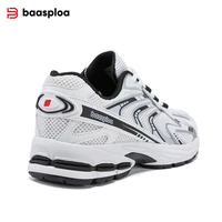 Baasploa Men Running Shoes Fashion Summer Mesh Breathable Soft Vintage Shoes High Quality Male Cushioning Elaticity Sport Shoes 6
