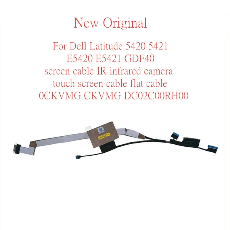 

NewOriginal Laptop EDP LCDcable For Dell Latitude 5420 5421 E5420 E5421 IR Infrared Camera Touch Screen Cable 0CKVMG DC02C00RH00
