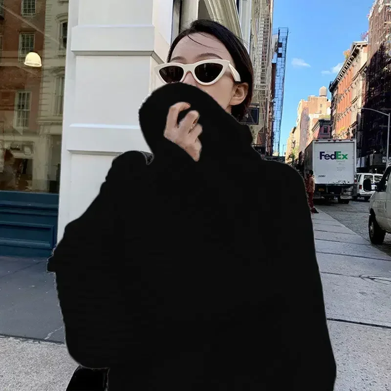 Loose Casual Thick Pants Women Autumn Winter Lazy Solid Colors Knitted Full Length Trousers Simple Home Wear Warm Loungewear