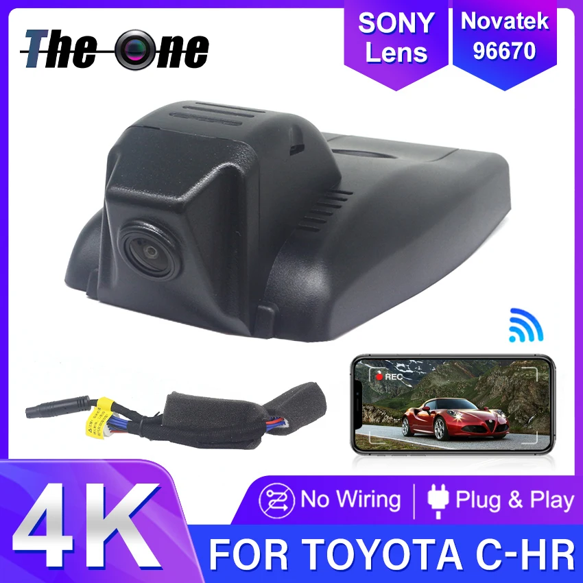 Videoregistratore Dvr Per Auto 4K Hd 2160P Plug And Play Dash Cam Camera Per Toyota C-Hr Chr Hybrid 2017 2018 2019 2020 Dashcam Wireless