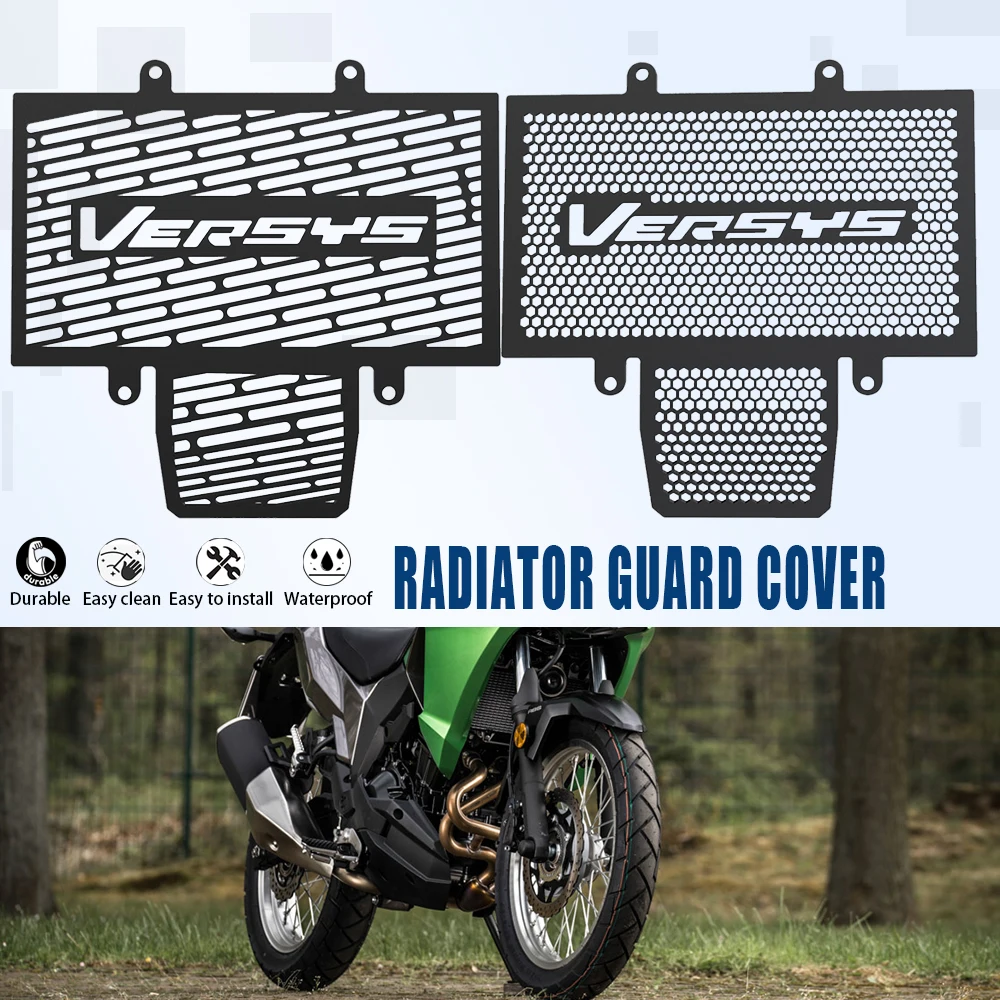 

2022 Motorcycle Radiator Grille Guard Cover Protection For Kawasasi VERSYS-X 250 300 ABS KLE300 Versysx250 Versys-x300 2017-2023