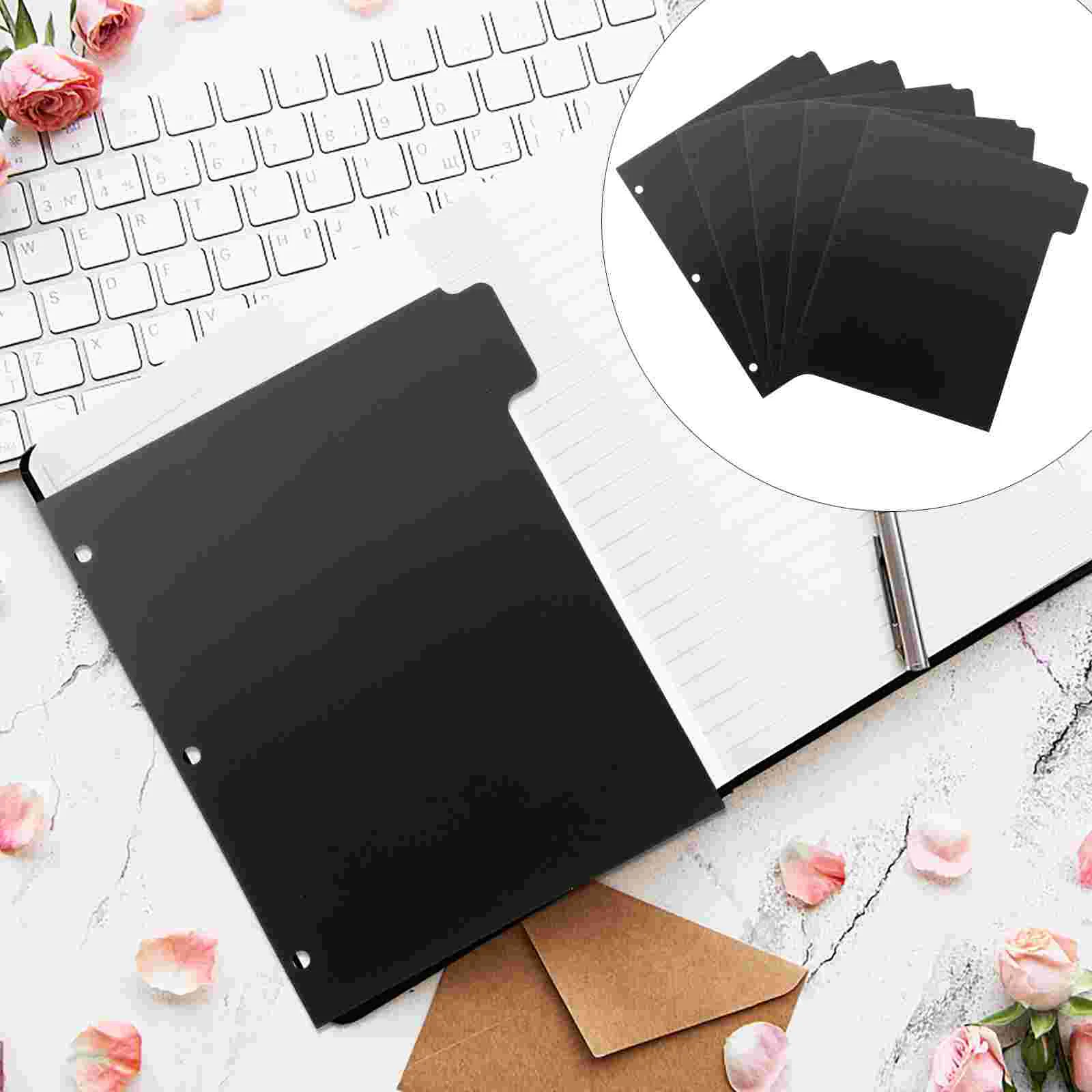 

5 Sheets Binder Dividers Office Notebook Divider Page Dividers Binder Notebook Divider