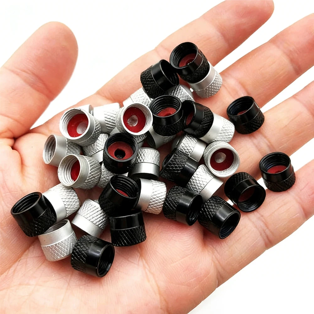 4개의 O링 고무 링이 있는 타이어 밸브 스템 캡, 자동차 타이어용 타이어 밸브 캡, 자동차용 범용 스템 커버, 누수 방지 스템 커버