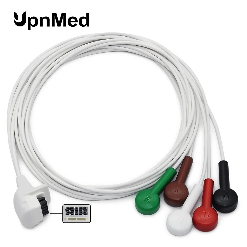 OnePieceMortaraH3HolterRecorderECGCablewithLeadwires5Lead