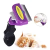 Pet Cat Hair Removal Combs Pet Grooming Brush Dogs Cats Hair Shedding Massage Combs Cat Hair Remover Cleaning Grooming Cat Brush 2