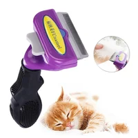 Peignes d'épilation pour animaux de compagnie, brosse de toilettage pour chiens et chats, perte de cheveux, massage, dissolvant, livres 1