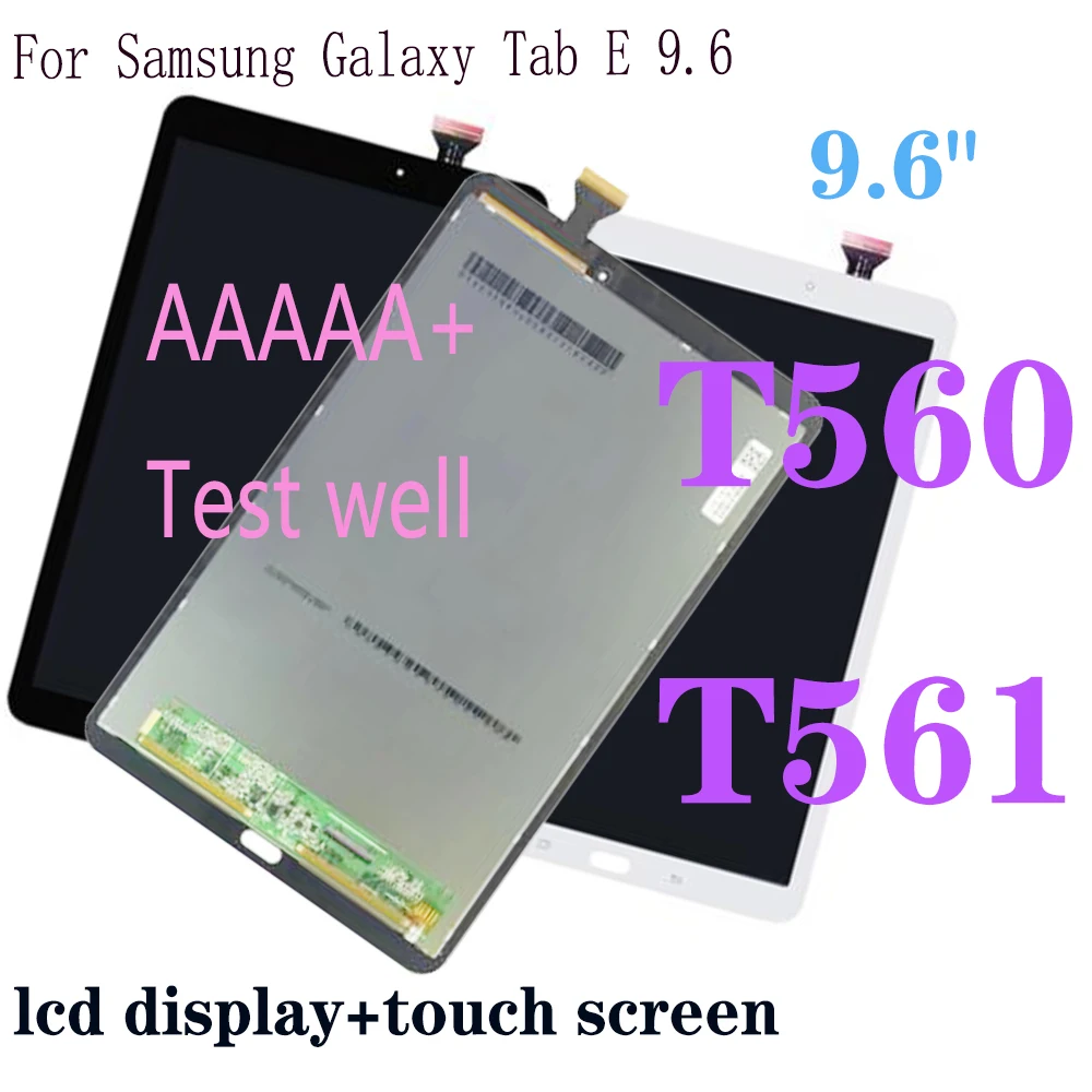 

New 9.6’’ For Samsung Galaxy Tab E 9.6 SM-T560 T560 SM-T561 LCD Display Touch Screen Digitizer Matrix Panel Tablet Assembly Part