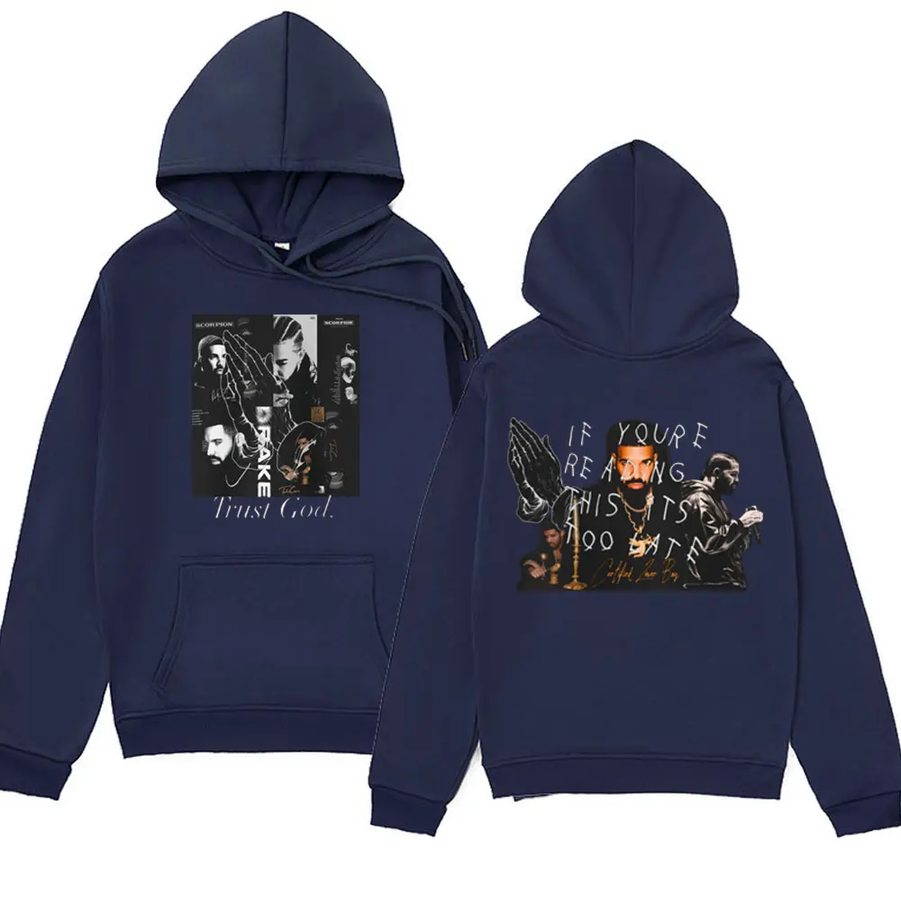 Rapper Drake for All The Dogs Print Hoodie Men Women Fashion Hip Hop Oversized Pullover Sweatshirt Gothic Harajuku Hoodies Male