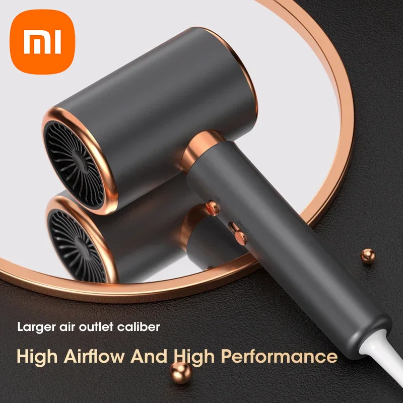 Xiaomi Hair Dryer Hot Cold Wind Air Brush Hairdryer Negative Lonic Blow Dryer Strong PowerDryer Salon Tool 2400W 3th Gear 3