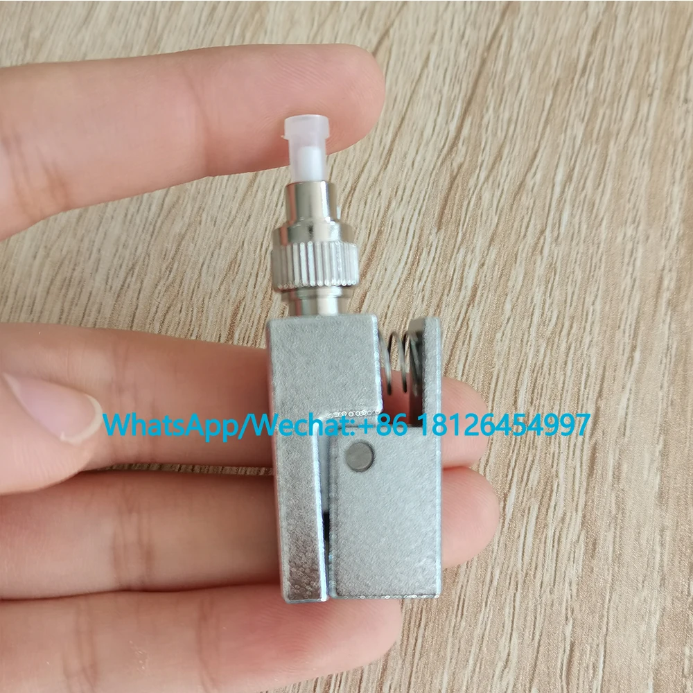 FC Square Bare Fiber Flange Temporary Connection Adapter OTDR Test Bare Fiber Coupler Fixture