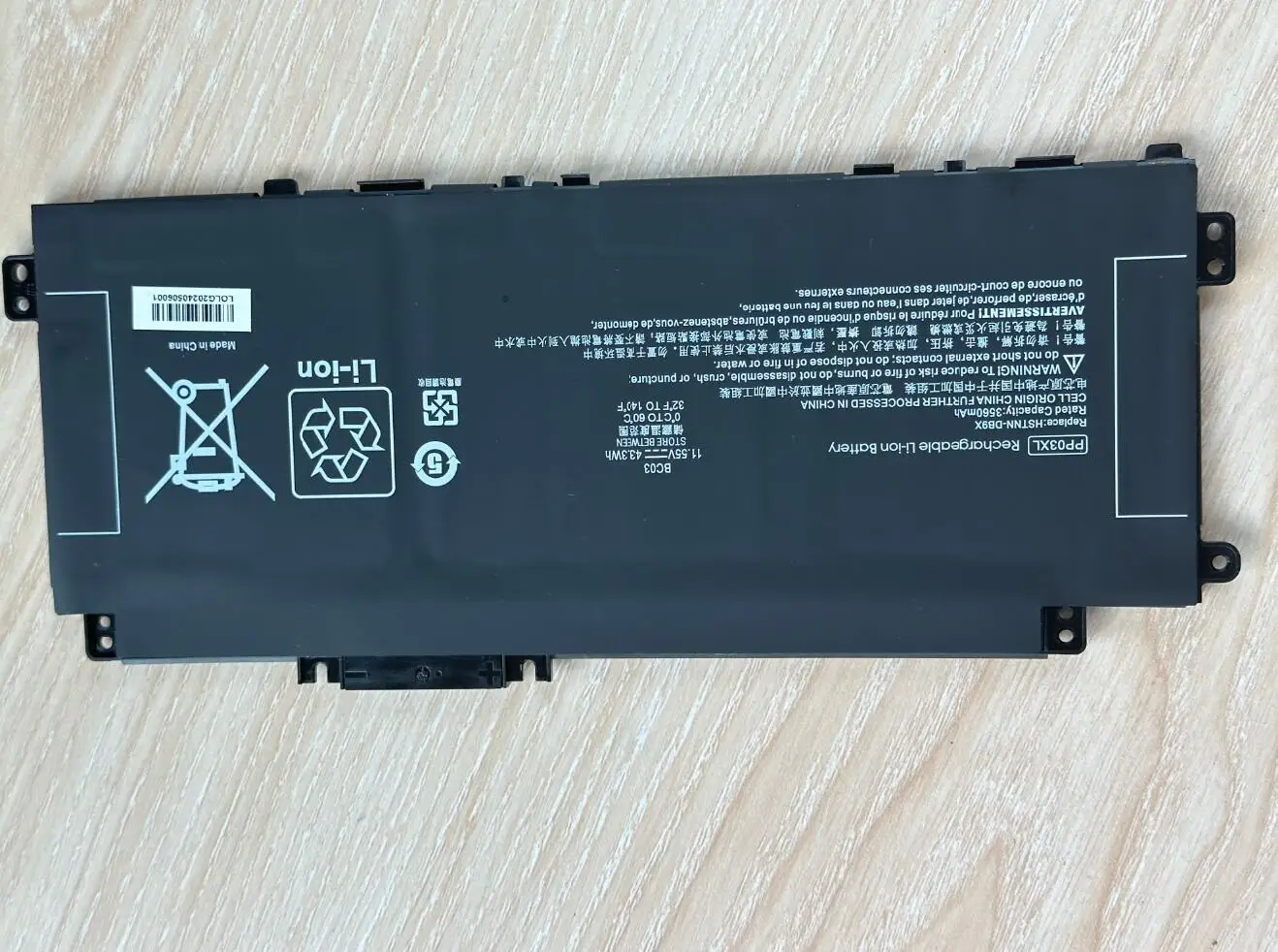 Bateria do Portátil para hp Pavilion Pp03xl Pv03xl X360 13-bb 14-dv 14-dw 14m-dw Hstnn-lb8s Hstnn-db9x Hstnn-ob1p - Imagem 5