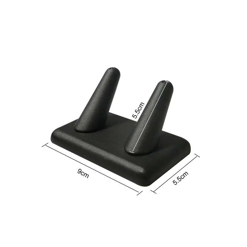 High-quality Velvet Or PU Leather Jwelry Display Stand Ring Storage Display Stand Jewelry Store Counter Display Stand For Rings