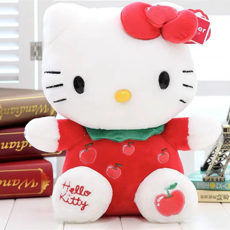 Плюшевые игрушки Hello Kitty 30 см Sanrio милый Фильм Kt Коты плюшевые кулы мягкие