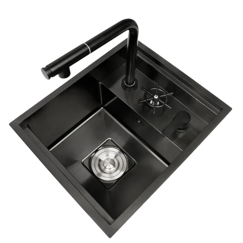 304 Stainless Steel Sink Invisible Small Single Mini Hidden Kitchen images - 6