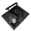 304 Stainless Steel Sink Invisible Small Single Mini Hidden Kitchen 6
