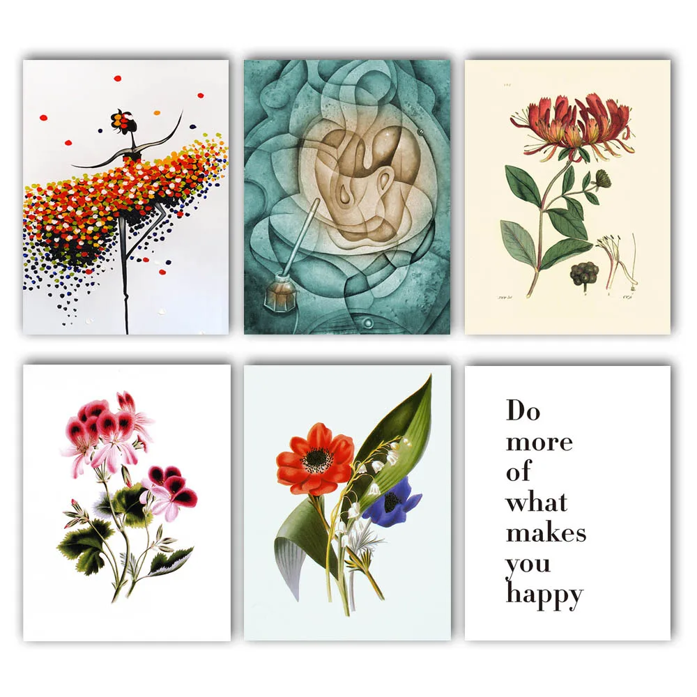 

Canvas Painting Flower Abstract Girl Art Print Nordic Poster Wall Art Canvas Painting Modern Decorative Picture Room Decoration