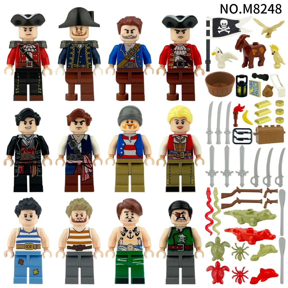 Children's Building Blocks Toy Mini Figure Humanoid Dolls Cartoon Character Birthday Gift Educational Playset for Kids - 4