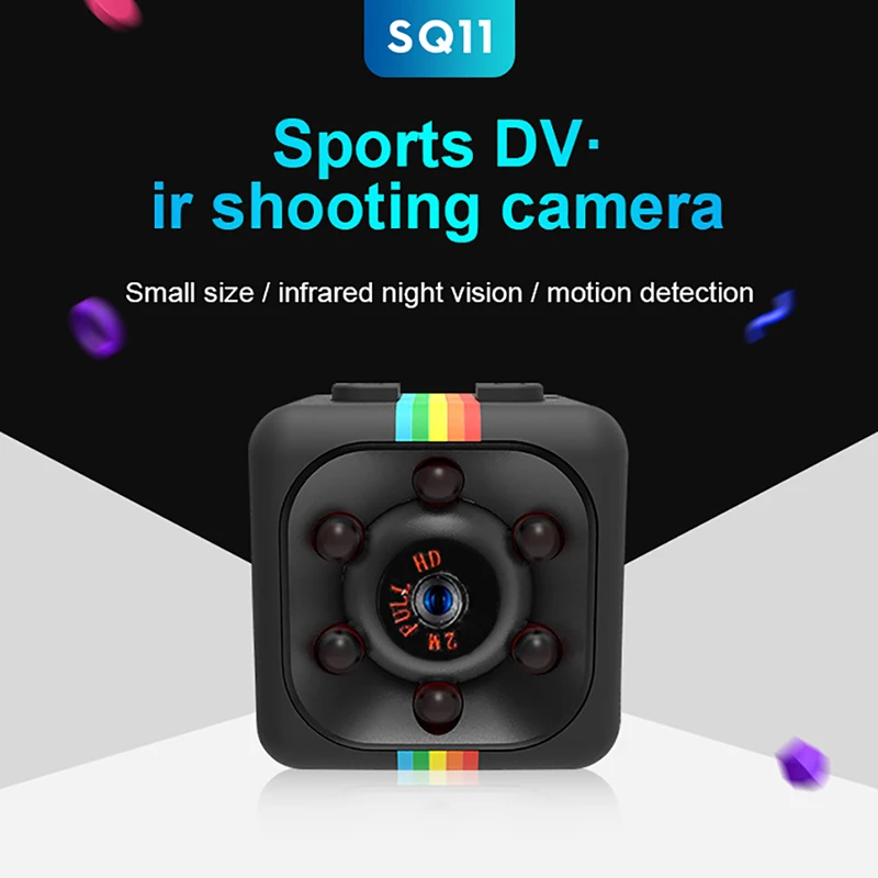 SQ11 Mini Camera HD 1080P Sensor Night Vision Camcorder Motion DVR