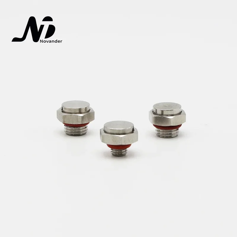 10 pcs M12x1.5 Waterproof Air Permeable Metal Screw Vent Plug SS304 M12*1.5 Stainless Steel Breathable Screw Vent Valve