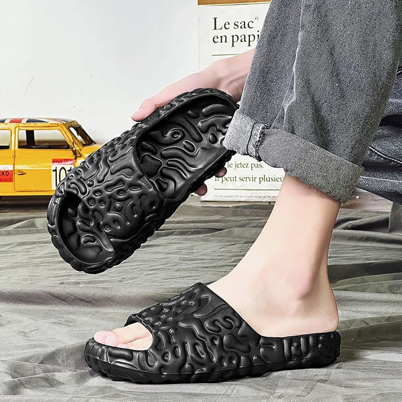 Slip Slippers for Men Non-Slip Non-Slip Summer Slippers Soft Foam Sliders With Thick Sole Slipper for Indoor Outdoor_voghion.com