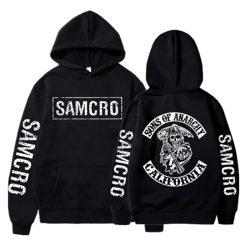 

Sons of Anarchy SAMCRO Graphic Hoodie Man Streetwear Spring Autumn Men Womnen High Quality Vintage Rock Punk Hoodies Sweatshirt