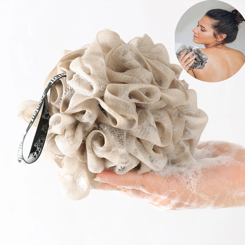 Bath Sponge Balls Brush Shower Scrubbers Bath Ball Body Cleaner Back Bubble Scrubber Soft Wash Mesh Durable Adult Bathroom Tool 1